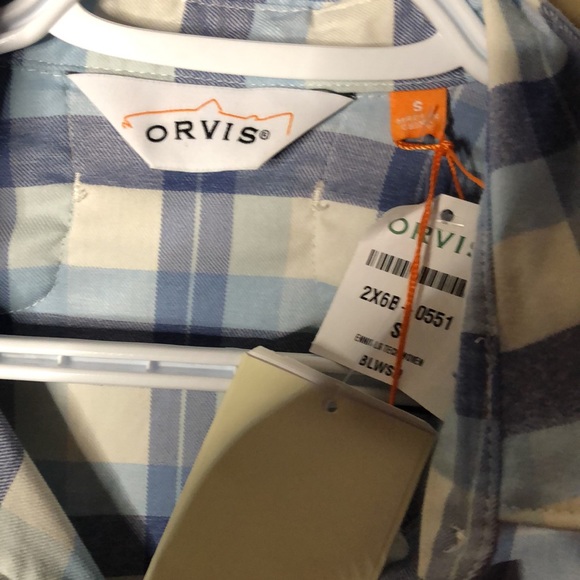 Orvis plaid button up western style - Picture 2 of 4